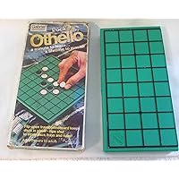 Pocket Othello --A Fip-open Travel Gameboard ---vintage from 1977--A minute to learn --A lifetime to master