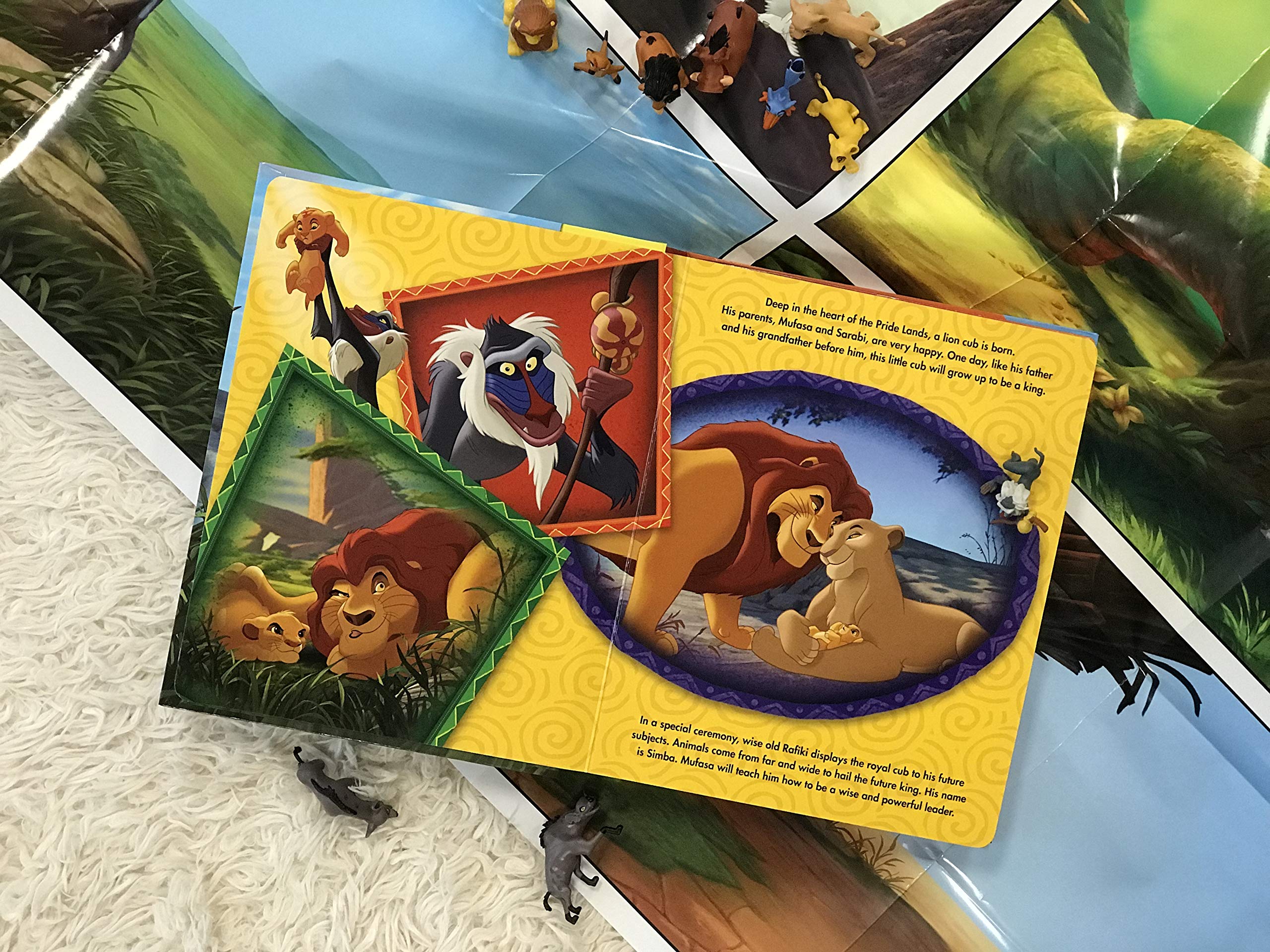 Phidal - Disney Lion King My Busy Books - 10 Figurines and a Playmat