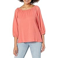 Tommy Hilfiger Women's Long Sleeve Everyday Casual Knit Top, Coralie