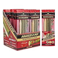 King Palm Flavors Mini Size Cones - 20 Pack, Display - Terpene Infused - Squeeze & Pop Pre Rolls - Organic Flavored Pre Rolled Cones - King Palm Flavors Rolls (Margarita)