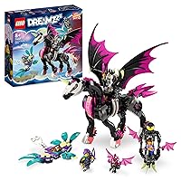 LEGO 71457 DREAMZzz Pegasus, The Flying Horse, Build A Fantastic Creature 2 Ways with Zoey, Nova and The Nightmare King Minifigures TV Series, Animal Toys for Kids