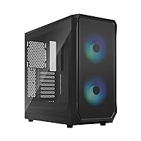 Fractal Design Focus 2 RGB Black TG Clear Tint, mid tower - Tempered Glass