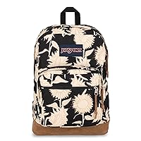 JanSport Right Pack, Black Sketchy Sunflower, One Size