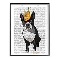 Stupell 'Classic Novel Royal Terrier Puppy' Framed Giclee Texturized Art 11x14