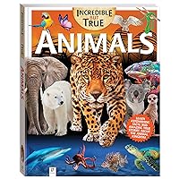 Animals - Kids Hardcover Book, Learn About Animals, STEM for Kids Aged 7-12, Color Illustrated Non-Fiction Books for Kids & Tweens, Hinkler, 144 Page Book, Learning & Education