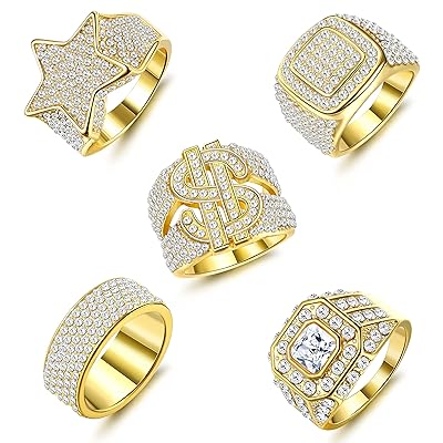PAVOI 14K Gold Plated X Ring Simulated Diamond CZ Criss Cross Ring for  Women 