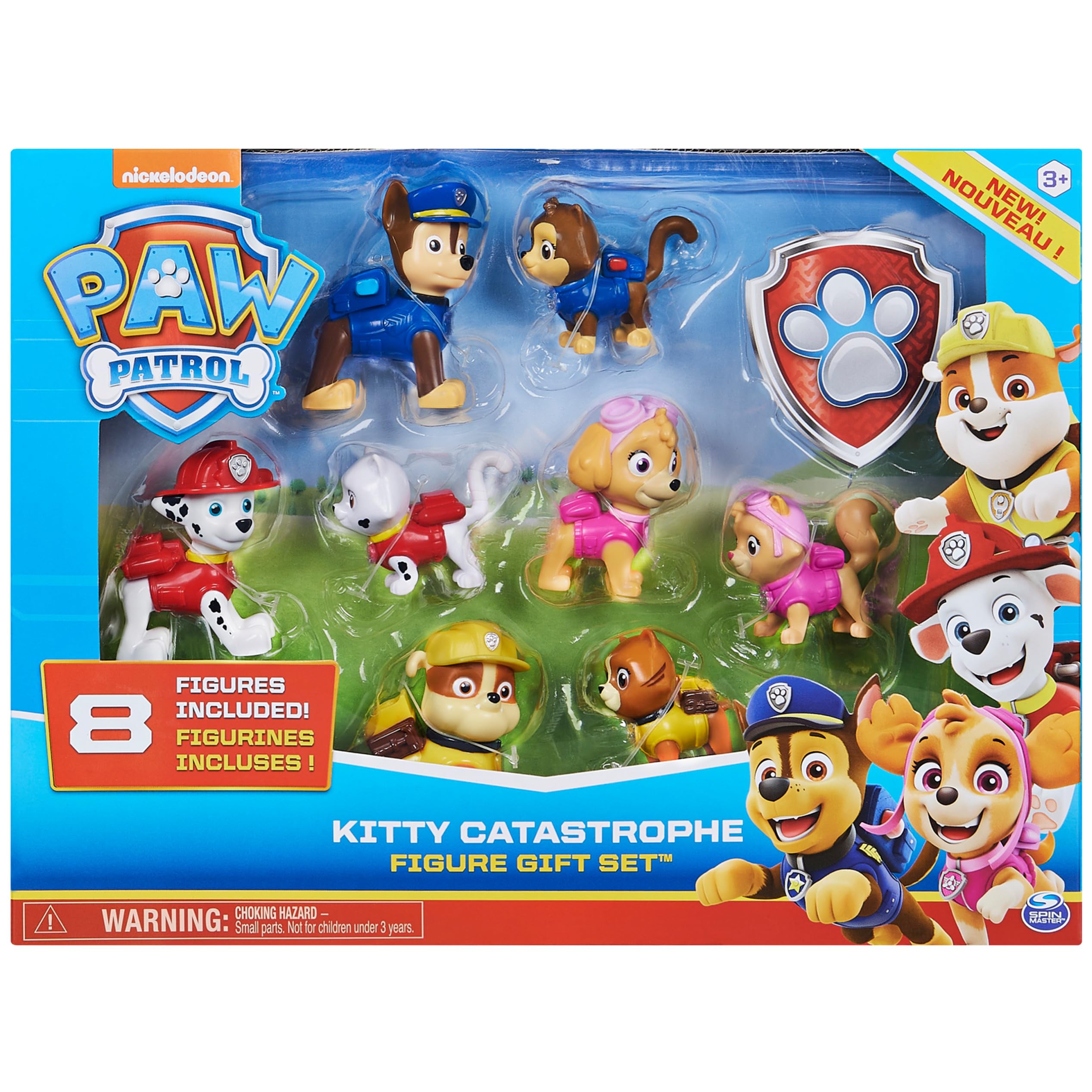 Paw Patrol, Kitty Catastrophe Gift Set with 8 Collectible Toy Figures, for Kids Aged 3 and Up