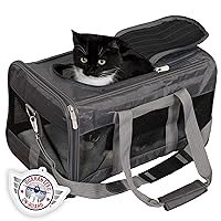Original Deluxe Travel Pet Carrier, Airline Approved - Charcoal Gray, Large