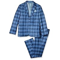 Isaac Mizrahi Slim Fit Boy's Check Suit