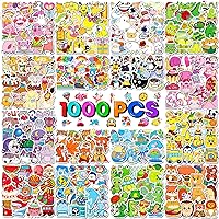 1000pcs Stickers Pack, Bulk Stickers for Teens, Adults, Waterproof Vinyl Stickers for Hyfroflask, Laptop, Cute Cool Sticker Pack for Teacher, Gift for Girls, Boys,