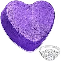 Size 5 Ring Cosmic Love Heart Bath Bomb with Jewelry Inside USA Made Skin Moisturize Fizzie