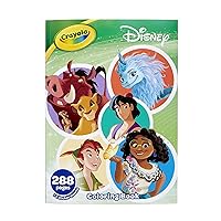 Crayola 288pg Disney Animation Coloring Book with Sticker Sheets, Gift for Girls & Boys, Ages 3+