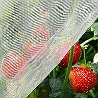 Unves Garden Netting, 8x10 Ft Mosquito Netting Plant Covers Insect Bird Netting Protection Netting for Vegetable Fruits, Mesh Netting Pest Barrier Protect Garden Plant from Birds Bugs