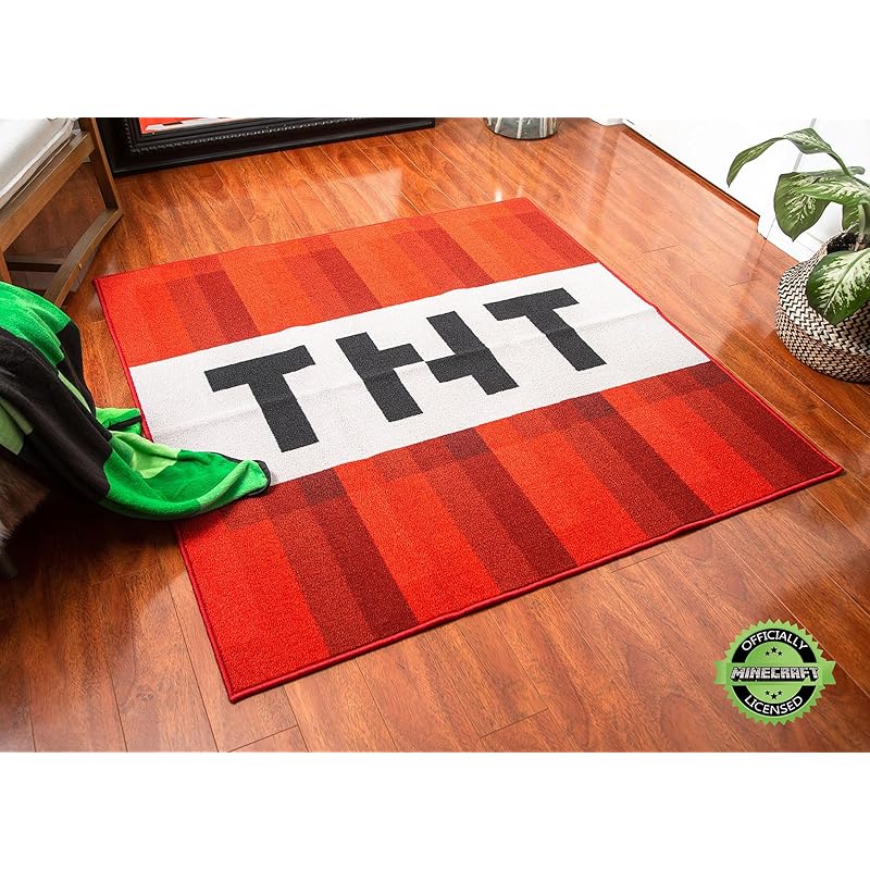 Mua Minecraft Red TNT Block Square Area Rug | Official Video Game ...