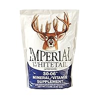 Whitetail Institute 30-06 Mineral and Vitamin Supplement for Deer Food Plots, Provides Antler-Building Nutrition and Attracts Deer, Original, 5 lbs