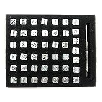 50 pcs 3/8″ 10mm Zinc Alloy Pattern Stamps Punch Set for Leather Craft Stamping Art Punching Tools Various Graphics Pattern Stamp Tool Leather Tools (3/8″(10mm）, Pattern)