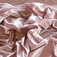 Tea Rose Pink Dupioni Silk, 100% Silk Fabric, by The Yard, 44