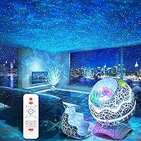 Star Projector, Rossetta Galaxy Projector for Bedroom, Remote Control & White Noise Bluetooth Speaker, 14 Colors LED Night Lights for Kids Room, Adults Home Theater, Party, Living Room Decor
