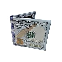 US Dollar Bifold Wallets for Men Bill Wallet PU Leather Credit Card Photo Holder Billfold