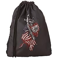Sons of Anarchy Men's Flag Reaper Backsack, Black, One Size