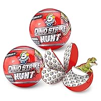 5 Surprise Series 3 - Dino Strike Hunt Capsules by ZURU (2 Pack) Mystery Collectible Mini Dinosaur Toys