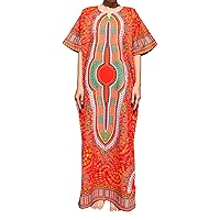 RaanPahMuang Brand Full One Piece Long Afrikan Heart Dashiki Sac Dress