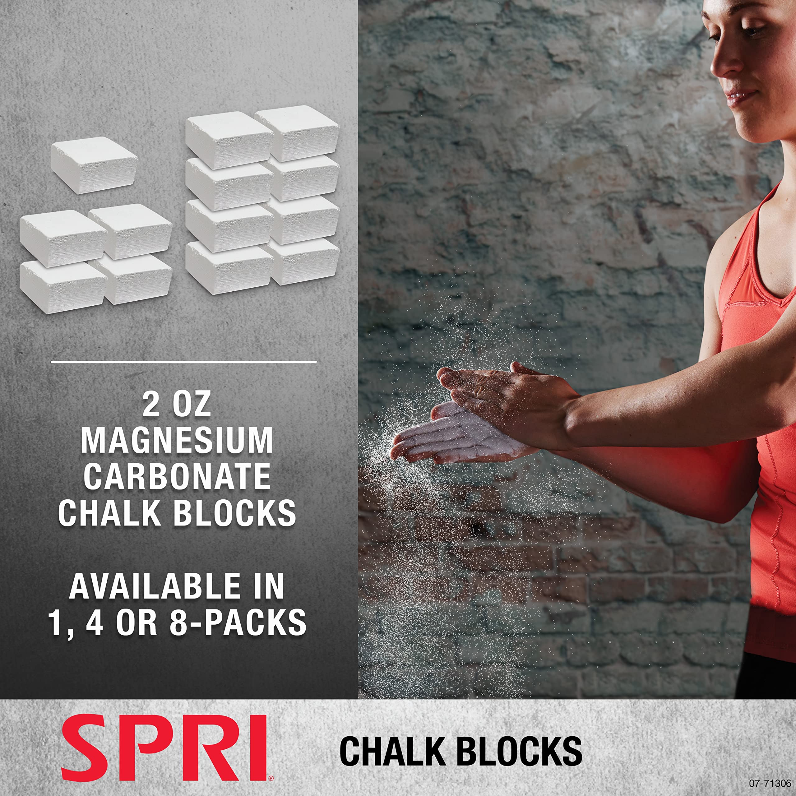 SPRI Chalk Block & Chalk Ball for Gymnastics, Rock Climbing, Bouldering, Rings, Weightlifting, Pool Billiards