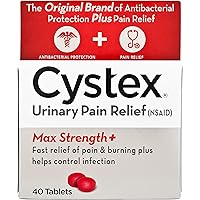 Cystex Urinary Pain Relief Tablets | Fast UTI Treatment | Controls Frequent Urination | Keeps Urinary Tract Infection from Worsening | 40 Tablets