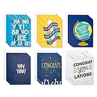 American Greetings Blank Congratulations and Graduation Cards Pack, Bright and Trendy (48-Count)