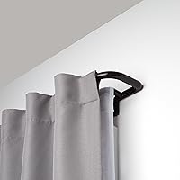 Umbra Twilight Double Black Out Window Curtain Rod – Wrap Around Adjustable, 28 to 48” (71-122cm),Auburn bronze
