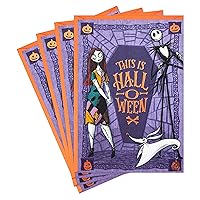 Hallmark Disney Tim Burton's The Nightmare Before Christmas (4 Cards with Envelopes) This is Halloween