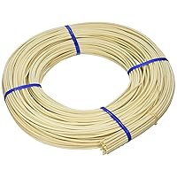 Commonwealth Basket Round Reed #5 3-1/4mm 1-Pound Coil, Approximately 360-Feet