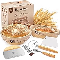 Sourdough Bread Baking Supplies and Proofing Baskets, A Complete Bread Making Kit Including 10