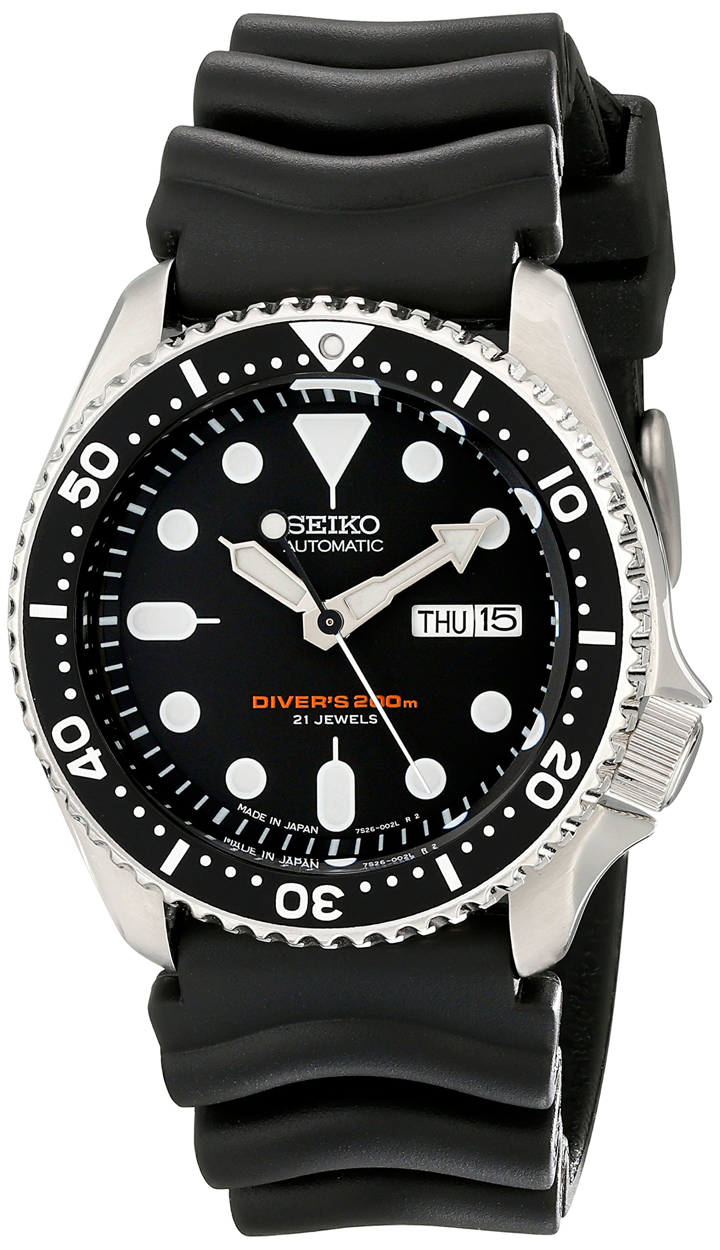 Mua Seiko SKX007J1 Analog Japanese-Automatic Black Rubber Diver's Watch  trên Amazon Mỹ chính hãng 2023 | Fado