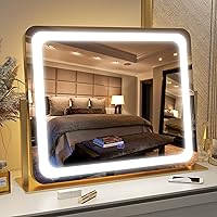 FENNIO Gold Vanity Mirror with Lights 22