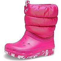 Crocs Unisex-Child Classic Neo Puff Boot (Little Big Kid) Snow