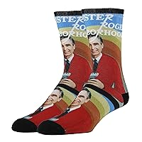 ooohyeah Men's Funny Mr Rogers Socks, Novelty Cool Crazy Crew Socks Fun Gifts
