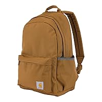 Carhartt 21L, Durable Water-Resistant Pack with Laptop Sleeve, Classic Backpack Brown, One Size