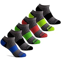 Prince Boys' Low Cut Athletic Socks with Cushion for Active Kids (6 Pair Pack)