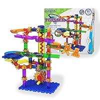 The Learning Journey: Techno Gears Marble Mania STEM – Twister Marble Run (80+ Pieces) Construction Set – Toy Maze Game - Award Winning Learning Toys & Gifts for Boys & Girls Ages 6 Years and Up