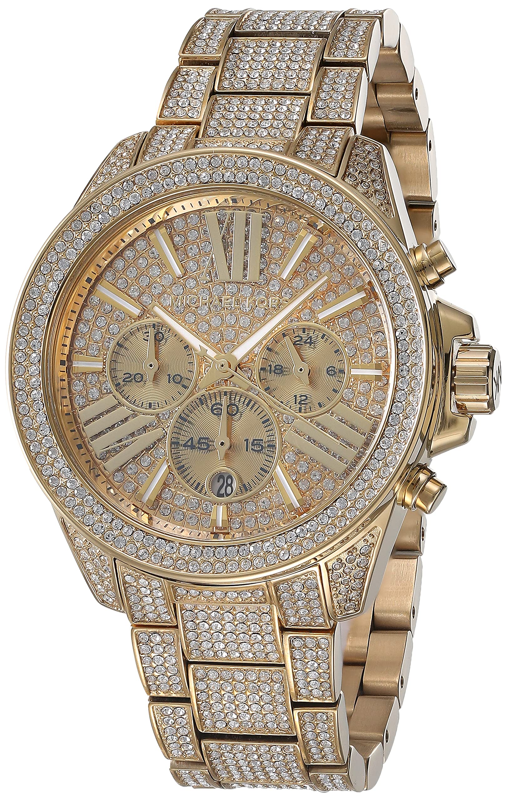 Michael Kors Parker Chronograph White Dial Rose GoldTone and White Acetate Ladies  Watch MK5774  Michael Kors Amazonca Clothing Shoes  Accessories