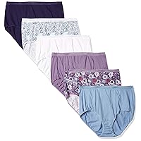 Women's Signature Cotton Breathe Briefs Underwear Pack, 6-Pack (Colors May Vary)