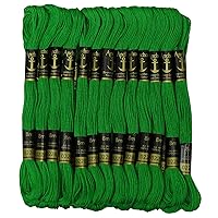 25 x Anchor Cross Stitch Hand Embroidery Floss Stranded Cotton Thread Skeins-Green