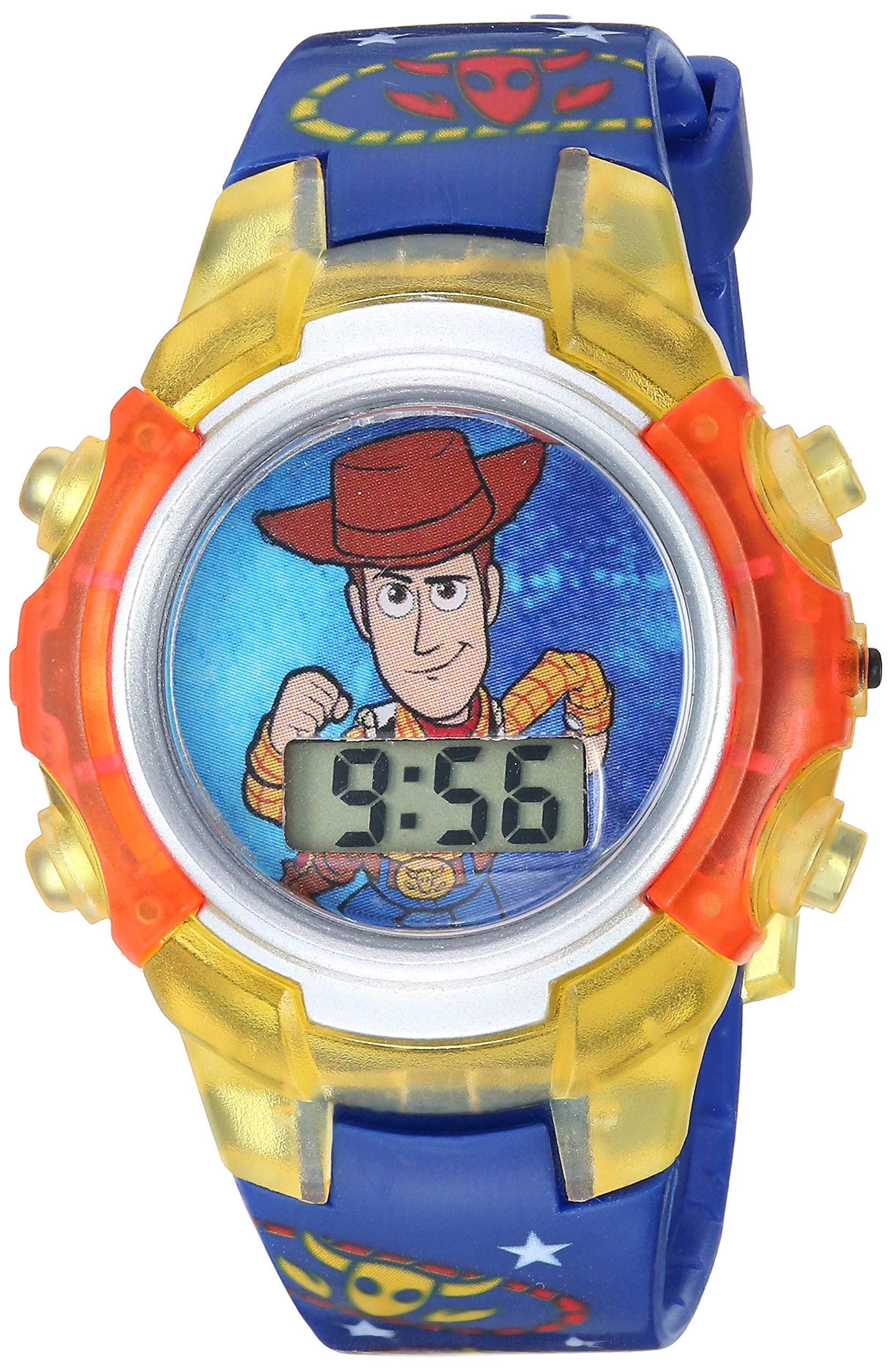 Disney Toy Story Kids' TYM4030 Digital Display Quartz Black Watch
