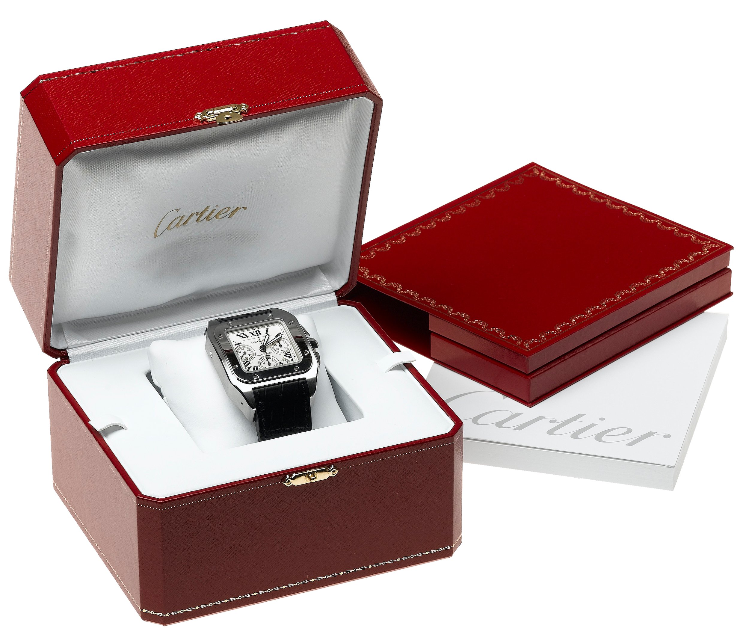Cartier Men's W20090X8 Santos 100 XL Automatic Chronograph Watch