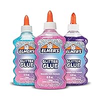 Elmer's Glitter Liquid Glue, Blue, Pink, Purple 3 Count