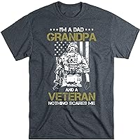 I'm a Dad Grandpa T-Shirt Veteran Father's Day Shirts T-Shirt, Gift for Veteran Dad Grandfather
