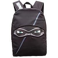 ZIPIT Ninja Backpack for Boys Elementary School & Preschool, Cute Book Bag for Kids, Sturdy & Lightweight (Black)