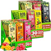 BOB SNAIL Healthy Fruit Snacks for Adults & Kids