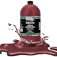 Pouring Masters Vintage Wine Metallic Pearl Acrylic Ready to Pour Pouring Paint – Premium 64-Ounce Pre-Mixed Water-Based - for Canvas, Wood, Paper, Crafts, Tile, Rocks and More